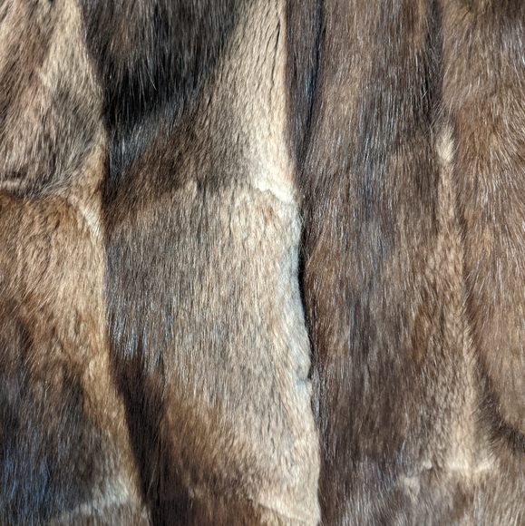 Vintage Muskrat Stroller coat-1985 WM.H.HARRIS Certificate authentic women's fur - Picture 11 of 13